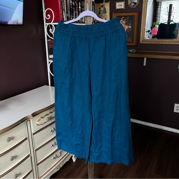NWT Anthropologie Somerset Linen Pull On Pants Medium - Picture 3 of 7